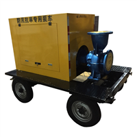 Diesel engine trailer mounted dewatering pump